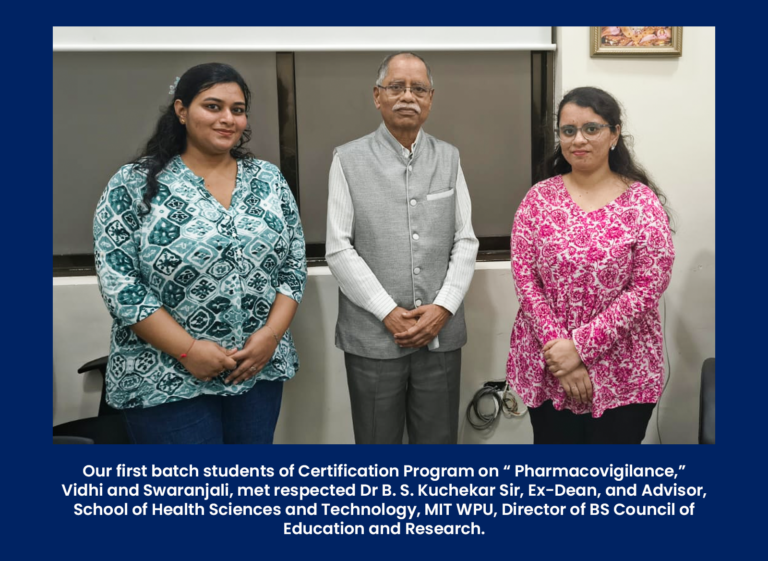 Our first batch students of Certification Program on Pharmacovigilance,